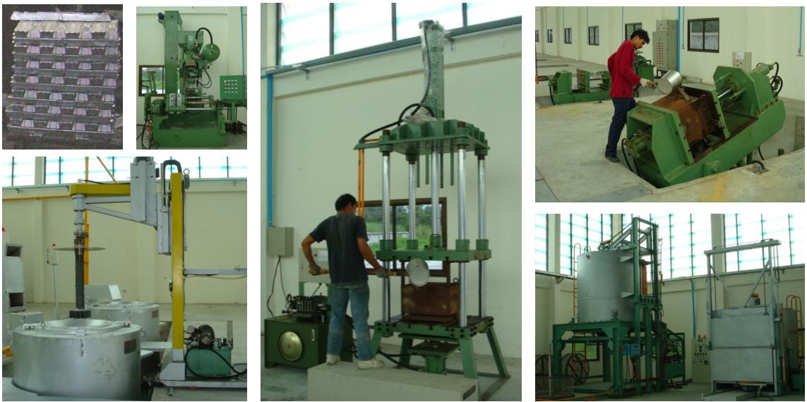 produce and process aluminium and zinc part by diecasting and