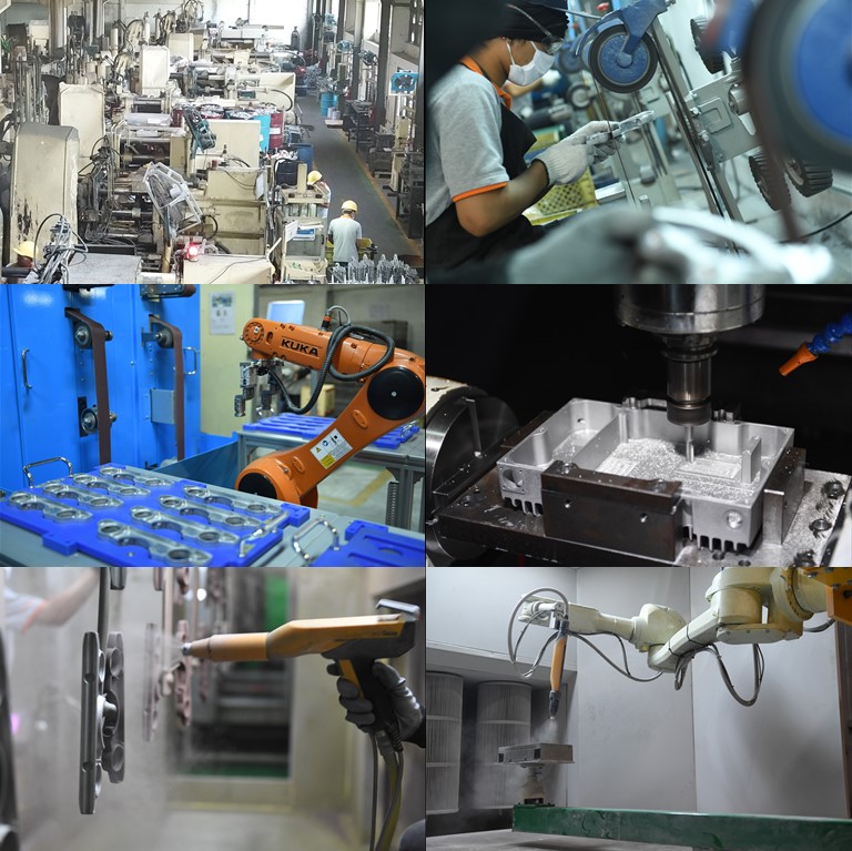 produce and process aluminium and zinc part by diecasting and