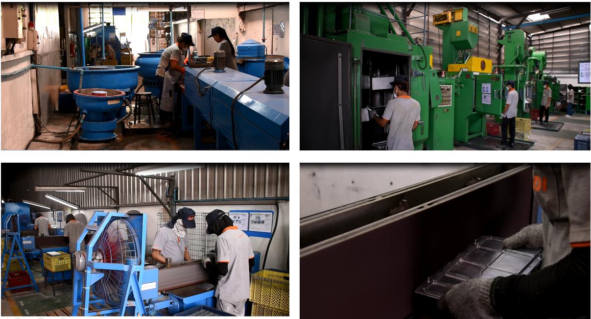 produce and process aluminium and zinc part by diecasting and